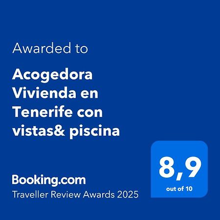 Acogedora Vivienda En Tenerife Con Vistas& Piscina Такоронте Екстер'єр фото