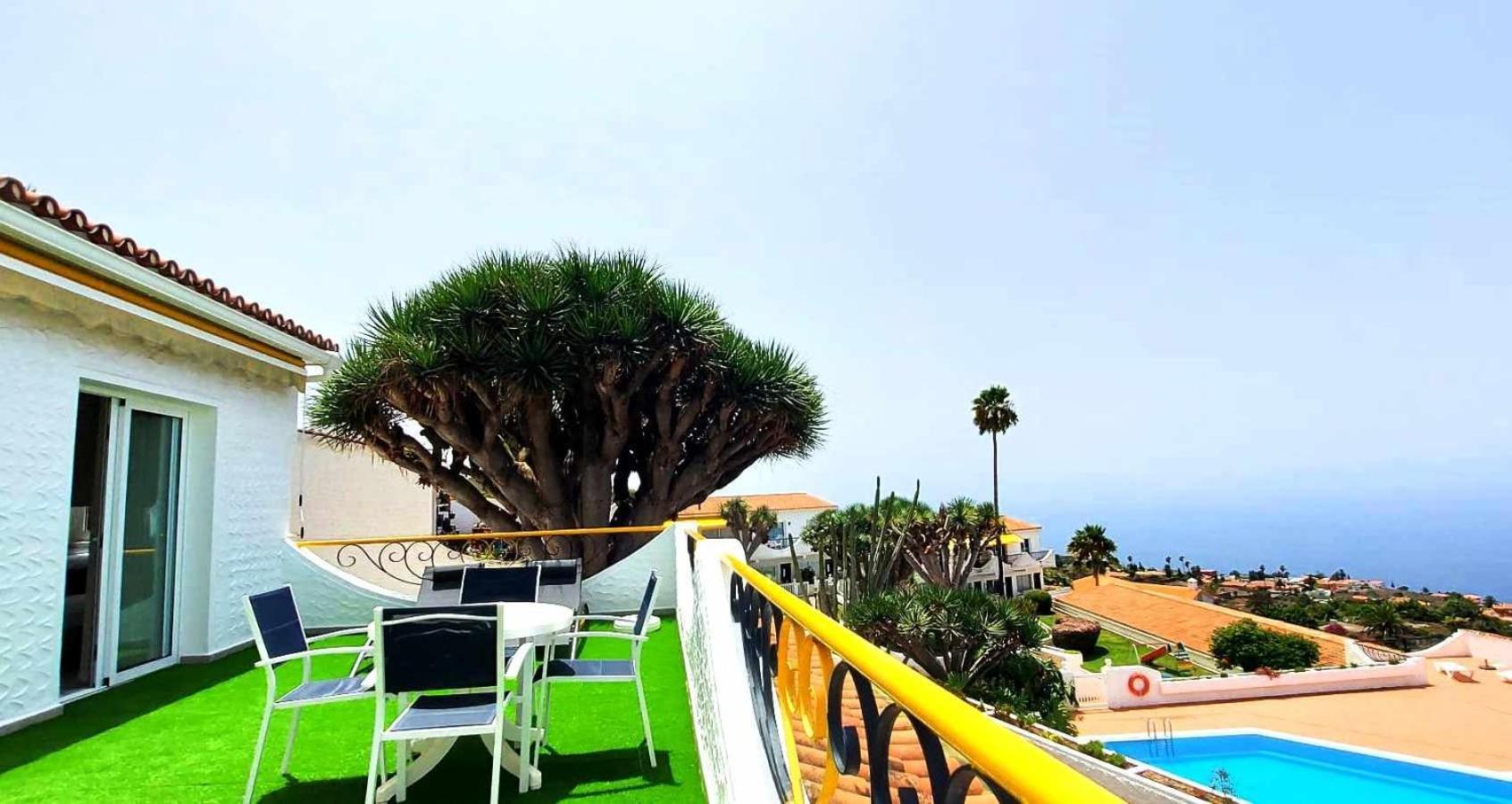 Acogedora Vivienda En Tenerife Con Vistas& Piscina Такоронте Екстер'єр фото